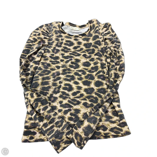 Sweatshirt Crewneck By Rd Style In Animal Print, Size: S