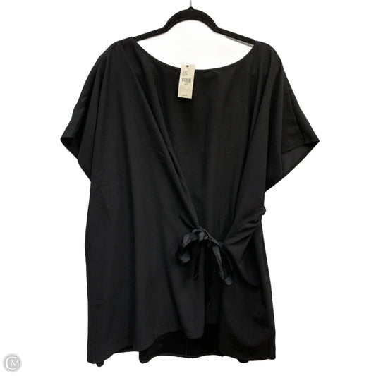 Top Short Sleeve By Lane Bryant In Black, Size: 26