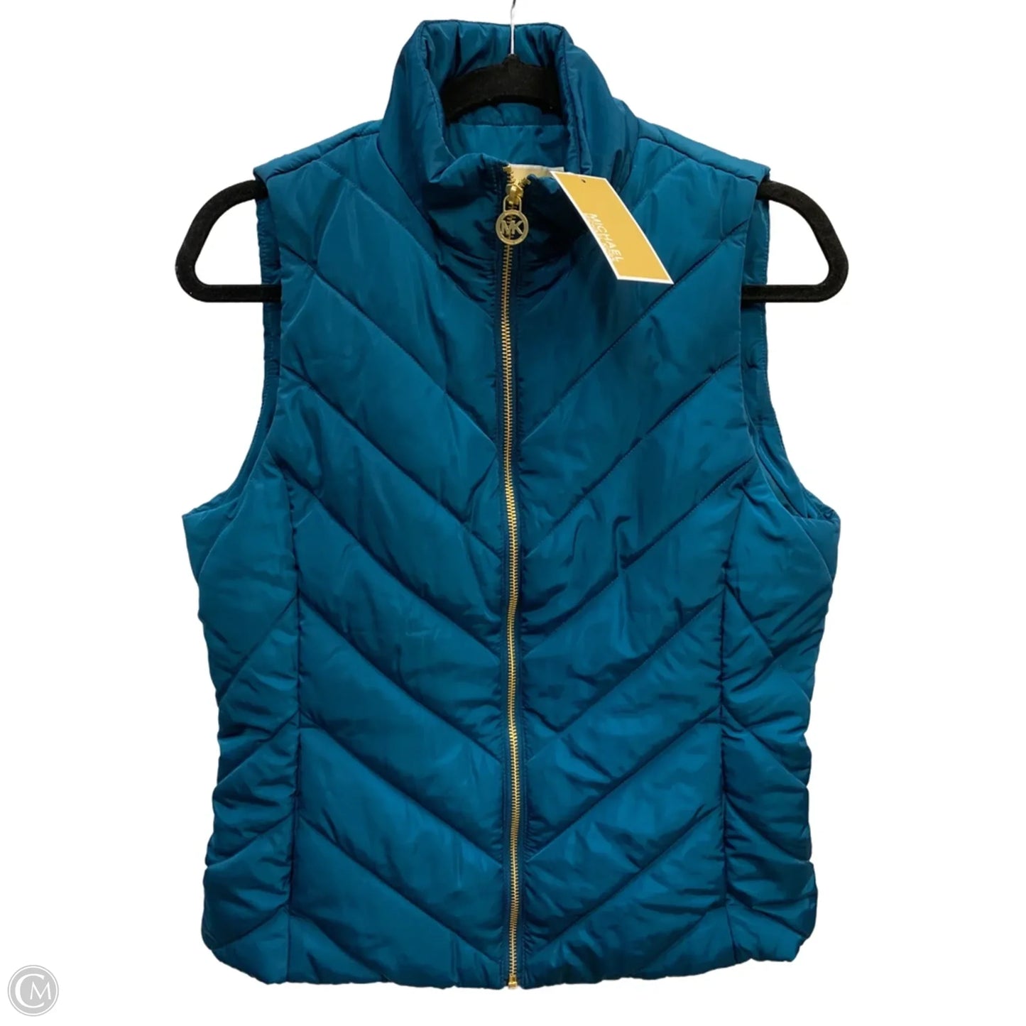 Vest Puffer & Quilted By Michael By Michael Kors In Blue, Size: S