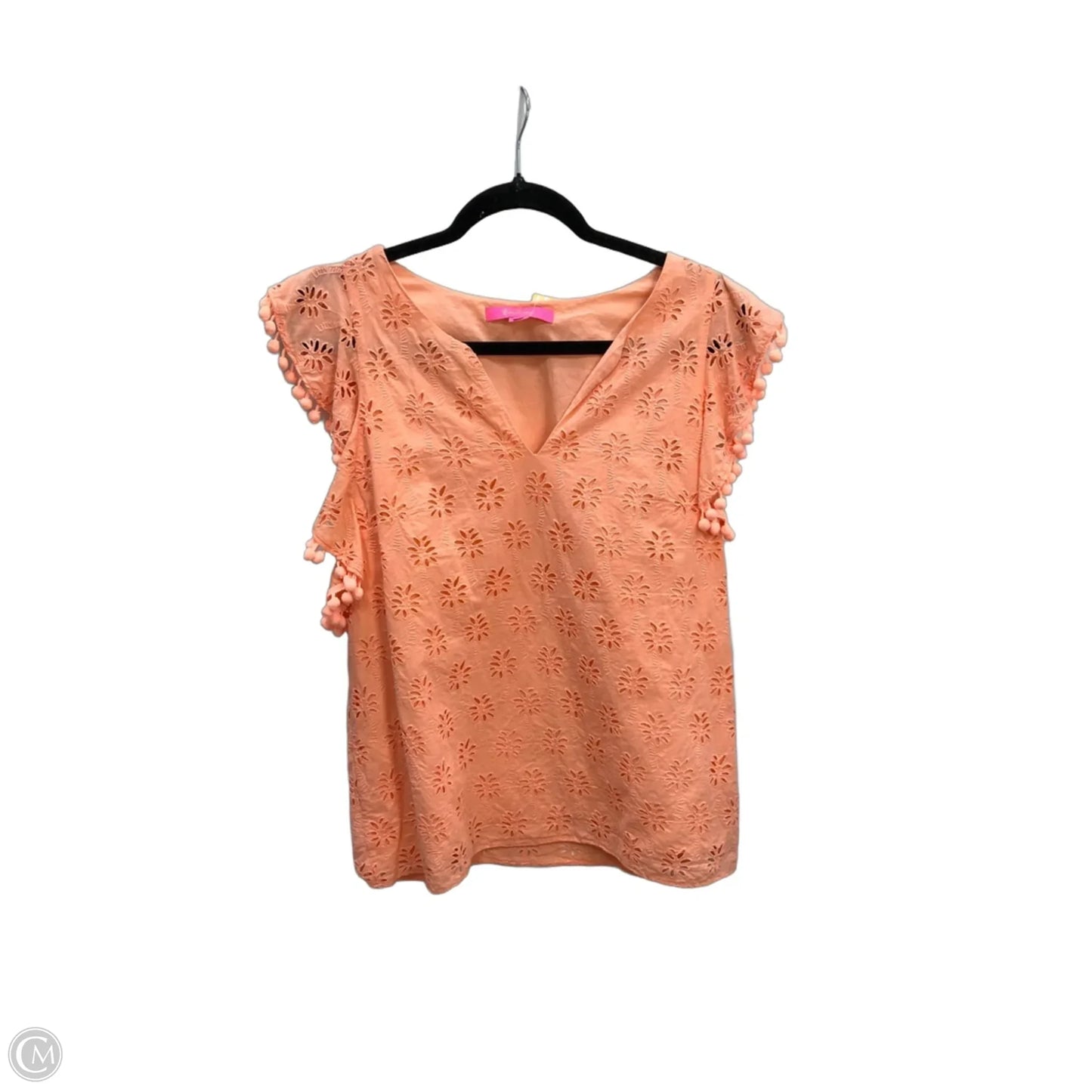 Blouse Designer By Lilly Pulitzer In Peach, Size: M