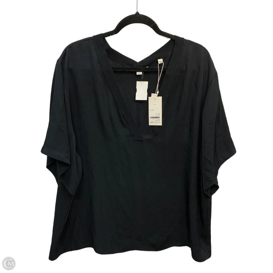 Top Short Sleeve By Vince In Black, Size: 1x