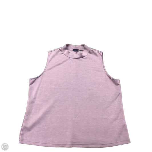 Top Sleeveless By Sampeel In Purple, Size: Xxl