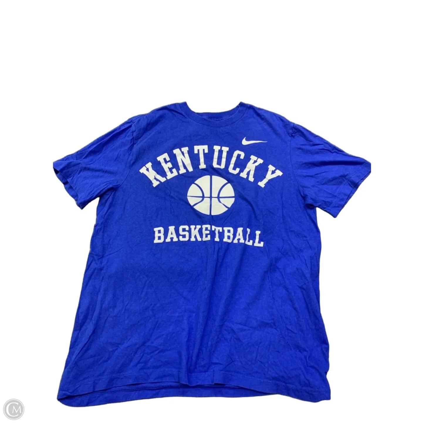 Top Short Sleeve Basic By Nike In Blue, Size: M