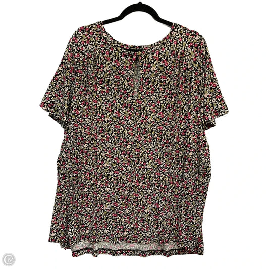 Top Short Sleeve By Lane Bryant In Black, Size: 26