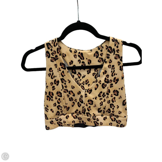 Athletic Bra By Fabletics In Leopard Print, Size: L