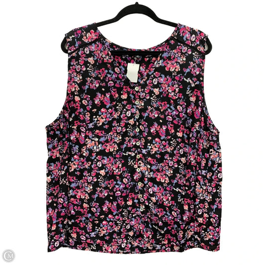 Top Sleeveless By Zac And Rachel In Black, Size: 3x