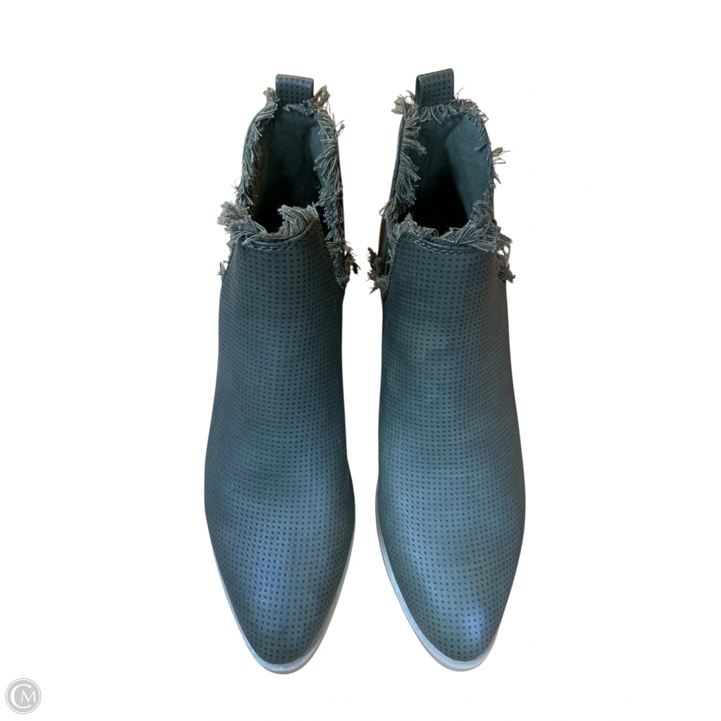 Boots Ankle Heels By Cato In Green, Size: 9