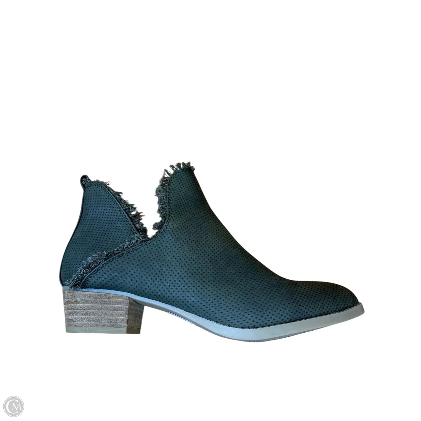 Boots Ankle Heels By Cato In Green, Size: 9