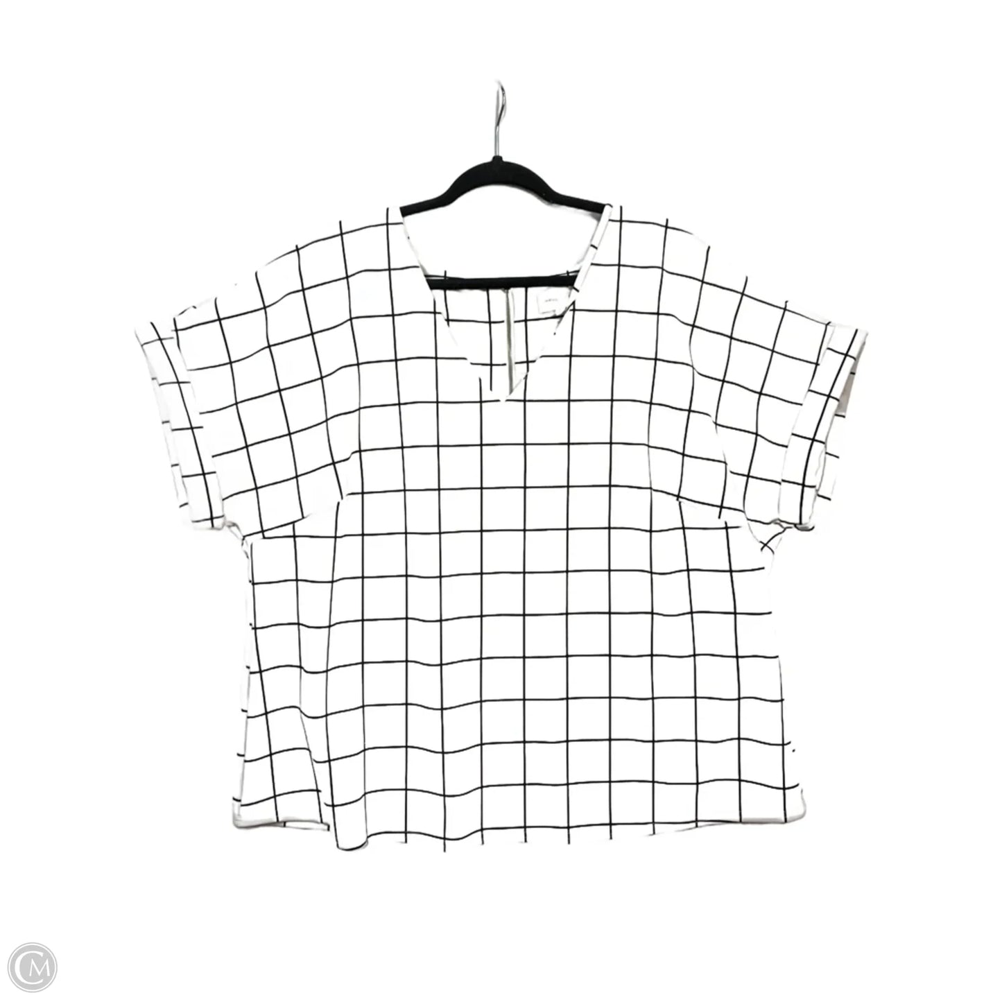 Top Short Sleeve By Melloday In White, Size: 2x