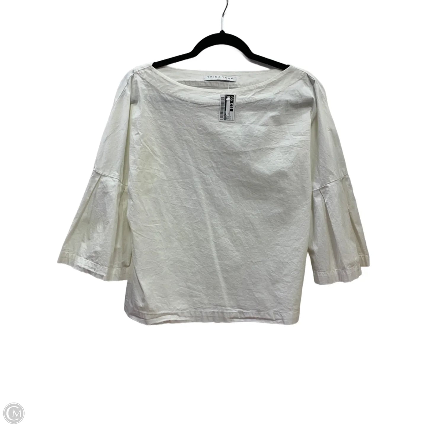 Top Long Sleeve By Trina Turk In White, Size: S
