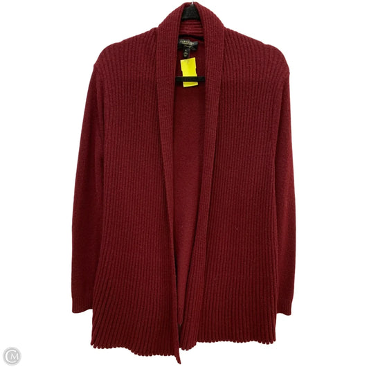 Sweater Cardigan Cashmere By Charter Club In Red, Size: Xl