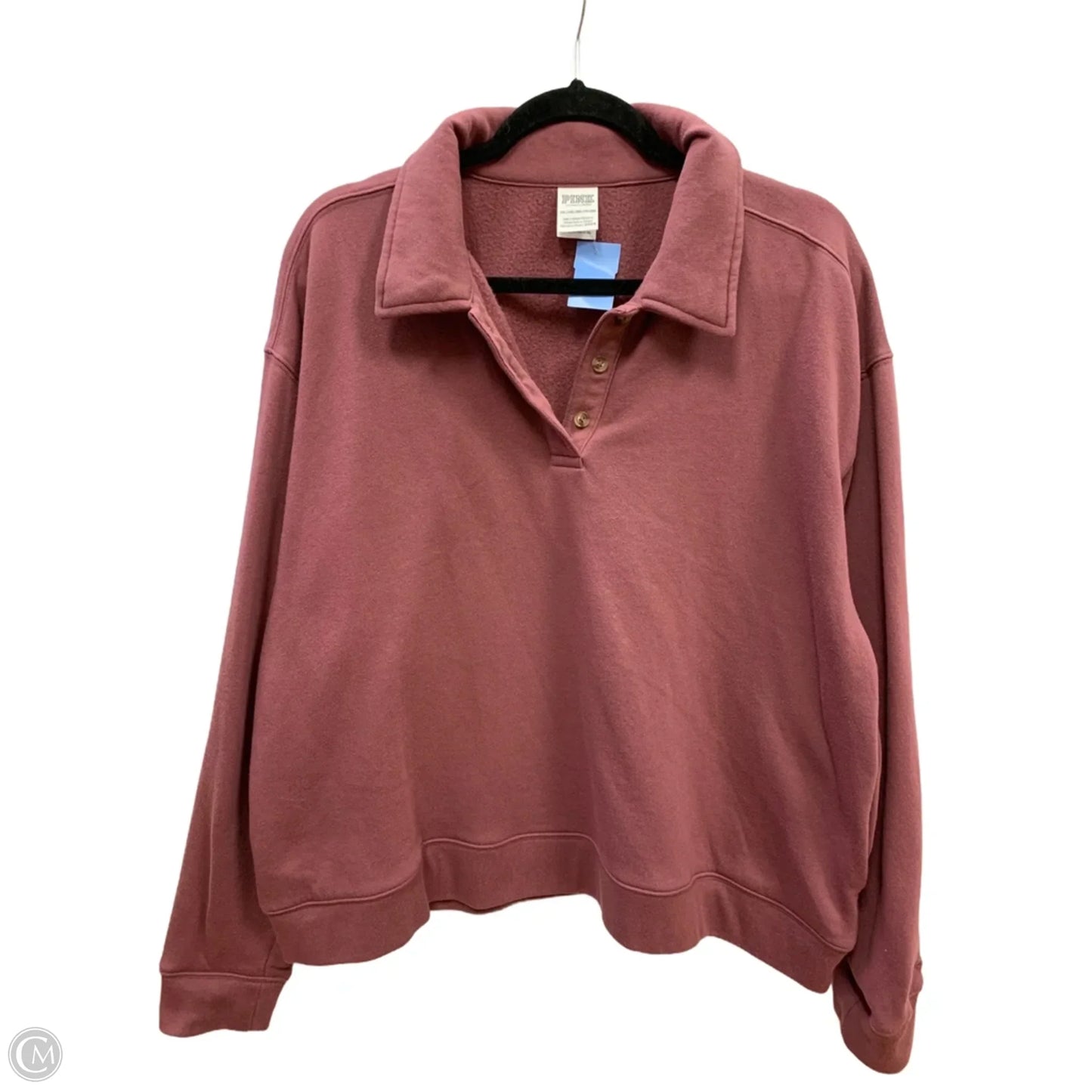 Sweatshirt Collar By Pink In Pink, Size: Xxl