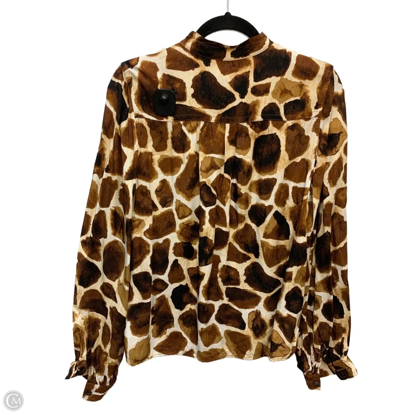 Top Long Sleeve By Banana Republic In Animal Print, Size: S