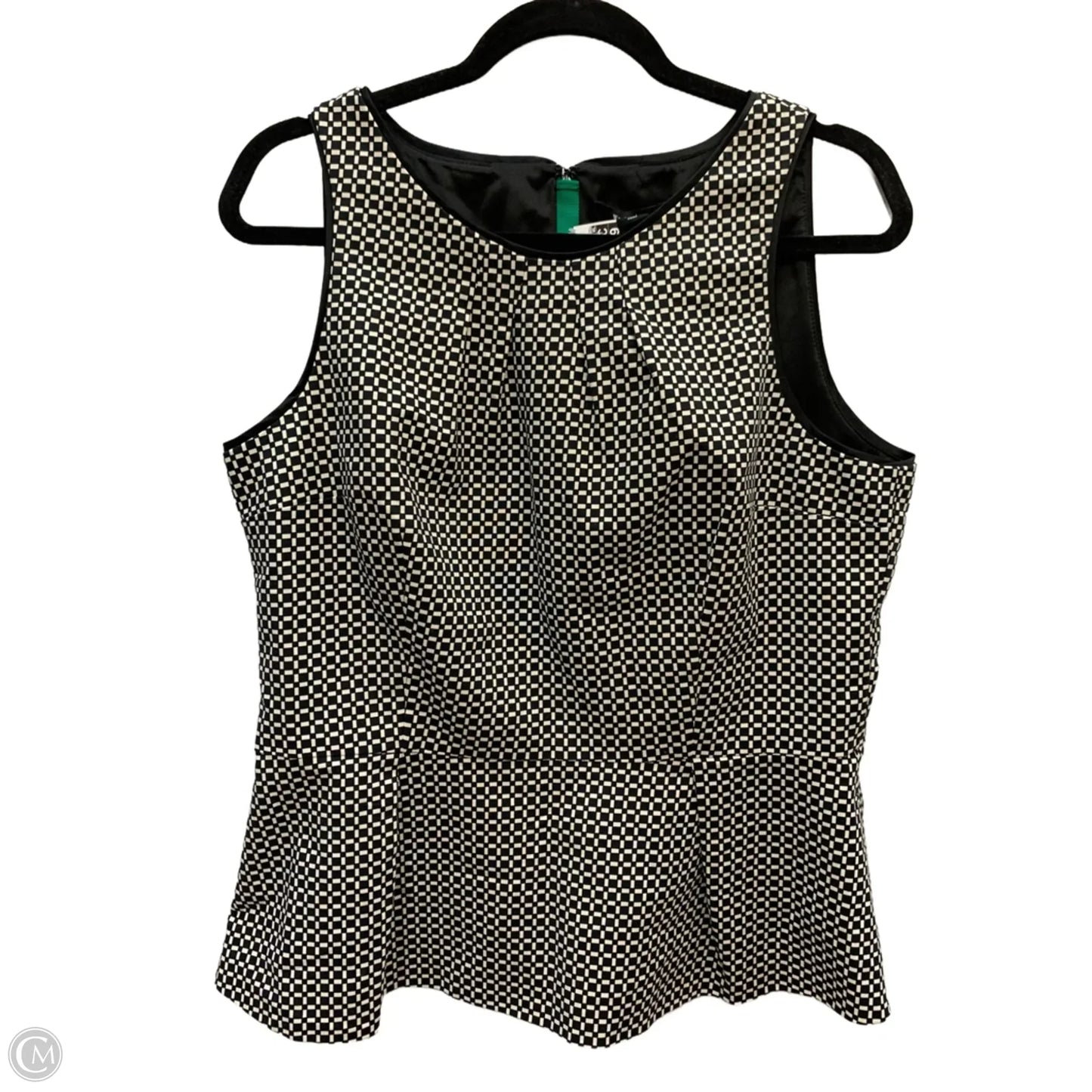 Tank Top By White House Black Market In Checkered Pattern, Size: 14