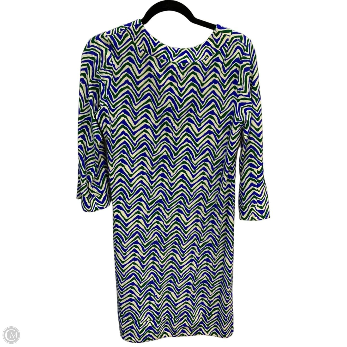 Dress Casual Midi By Jude Connally In Blue & Green, Size: M