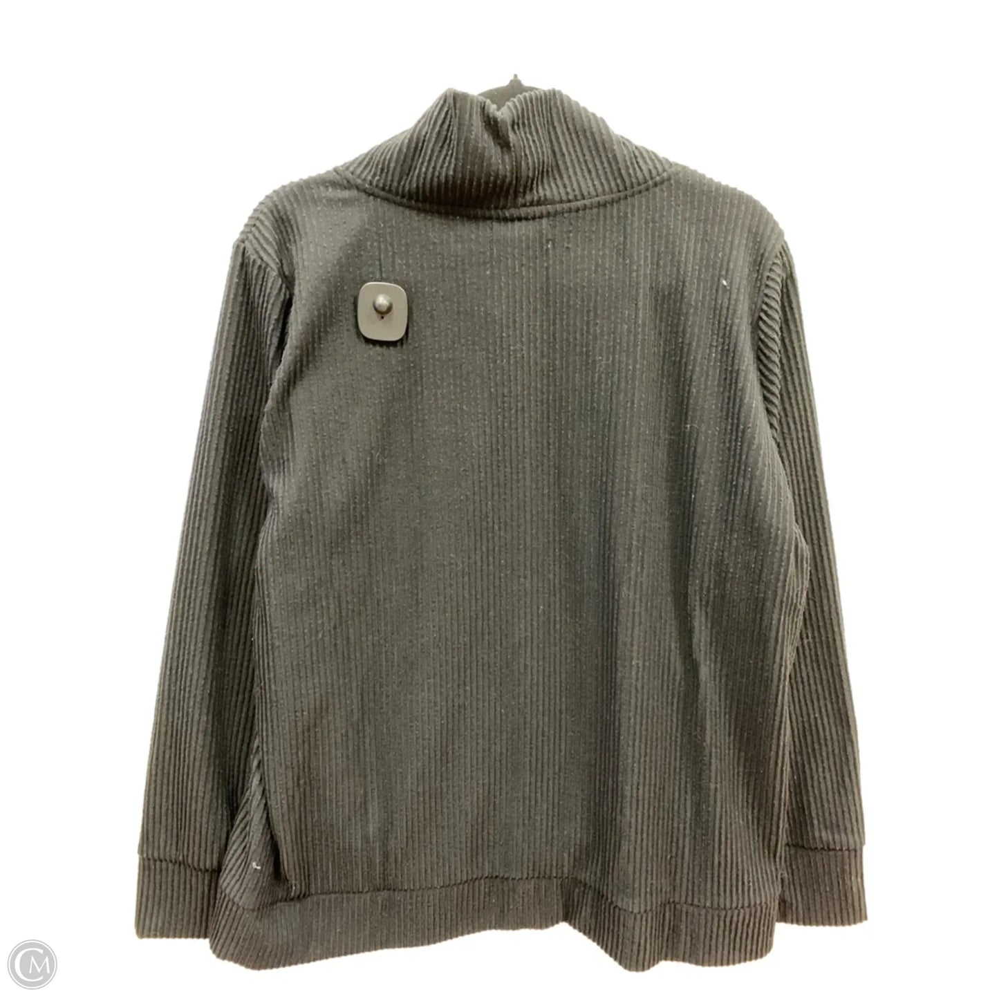 Sweatshirt Collar By Jones New York In Black, Size: 1x