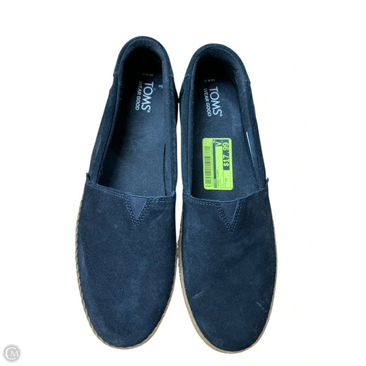 Shoes Flats By Toms In Black, Size: 11