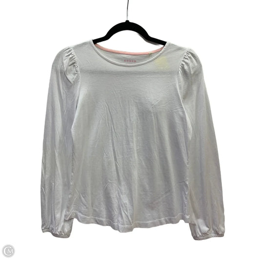 Top Long Sleeve Basic By Boden In White, Size: 6
