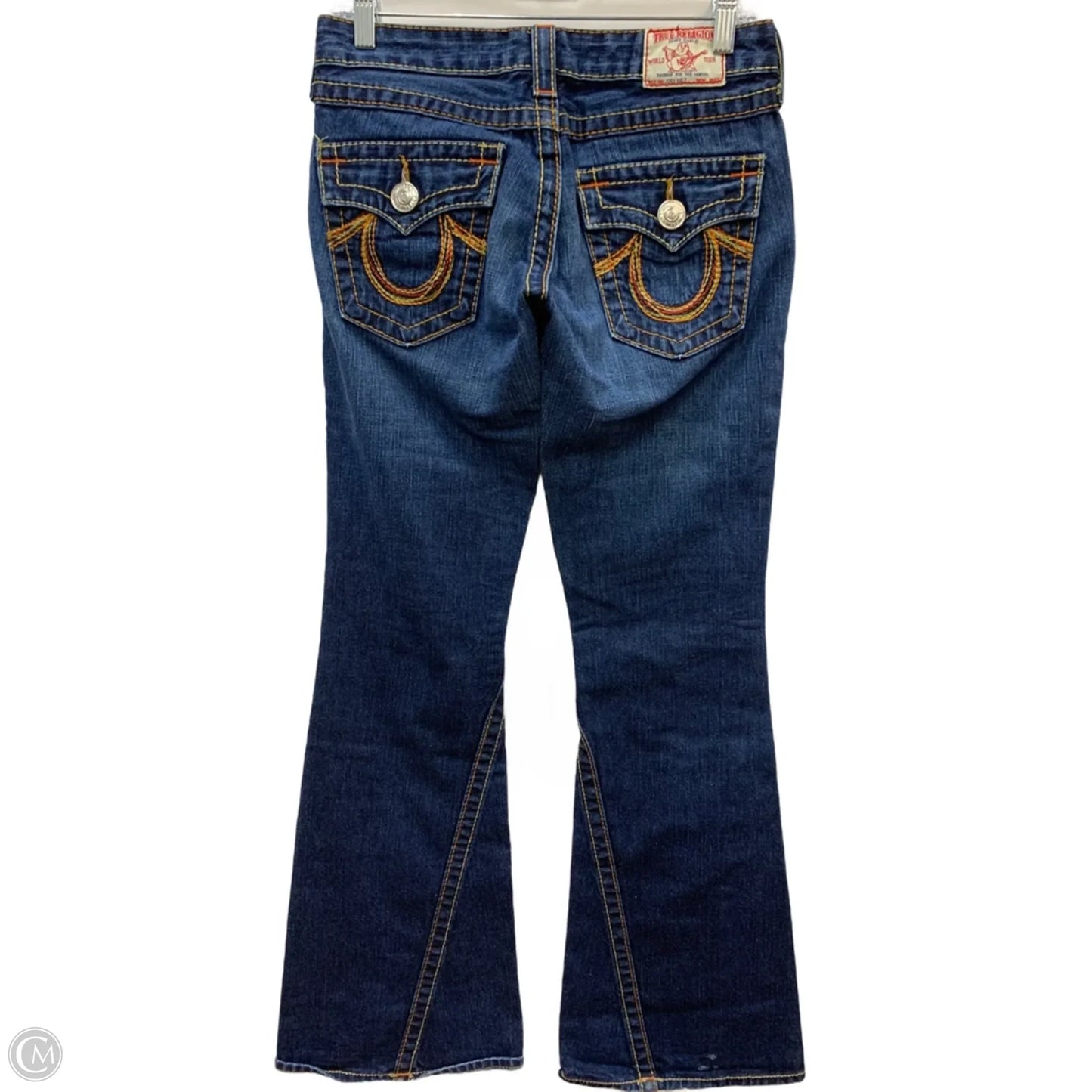 Jeans Boot Cut By True Religion In Blue Denim, Size: 4