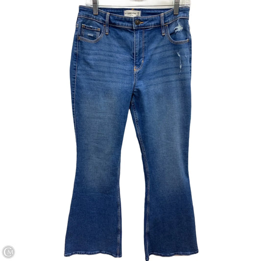 Jeans Boot Cut By Abercrombie And Fitch In Blue Denim, Size: 8