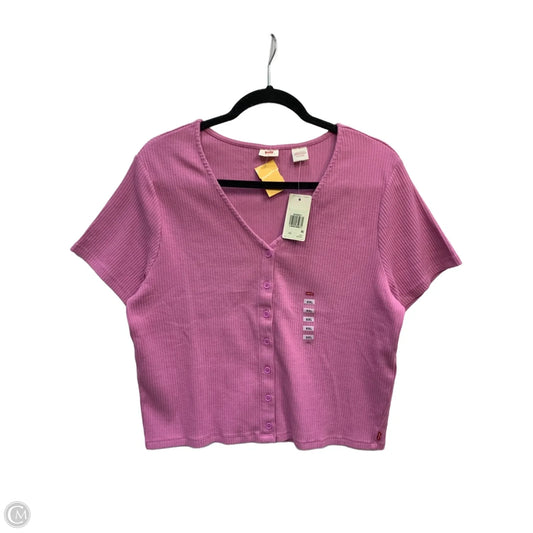 Top Short Sleeve By Levis In Purple, Size: Xxl