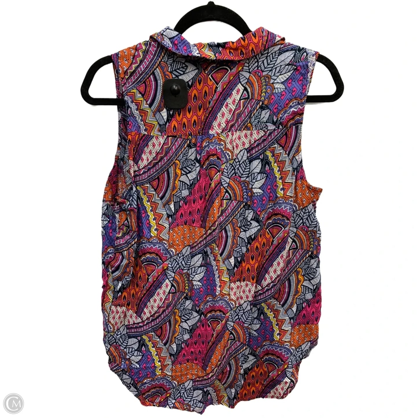 Top Sleeveless By Maeve In Geometric Pattern, Size: L