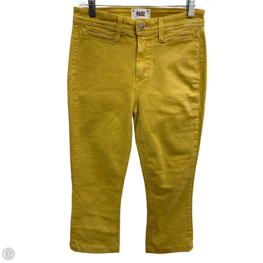 Jeans Straight By Paige In Yellow, Size: 2