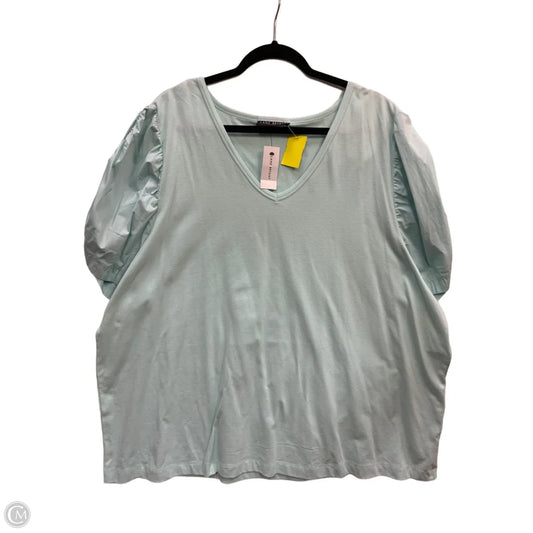 Top Short Sleeve By Lane Bryant In Teal, Size: 26