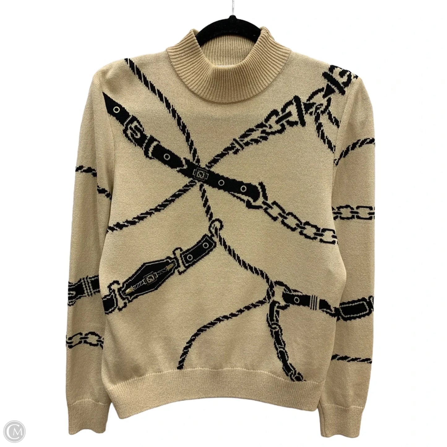 Sweater Designer By St John Collection In Tan, Size: Sp