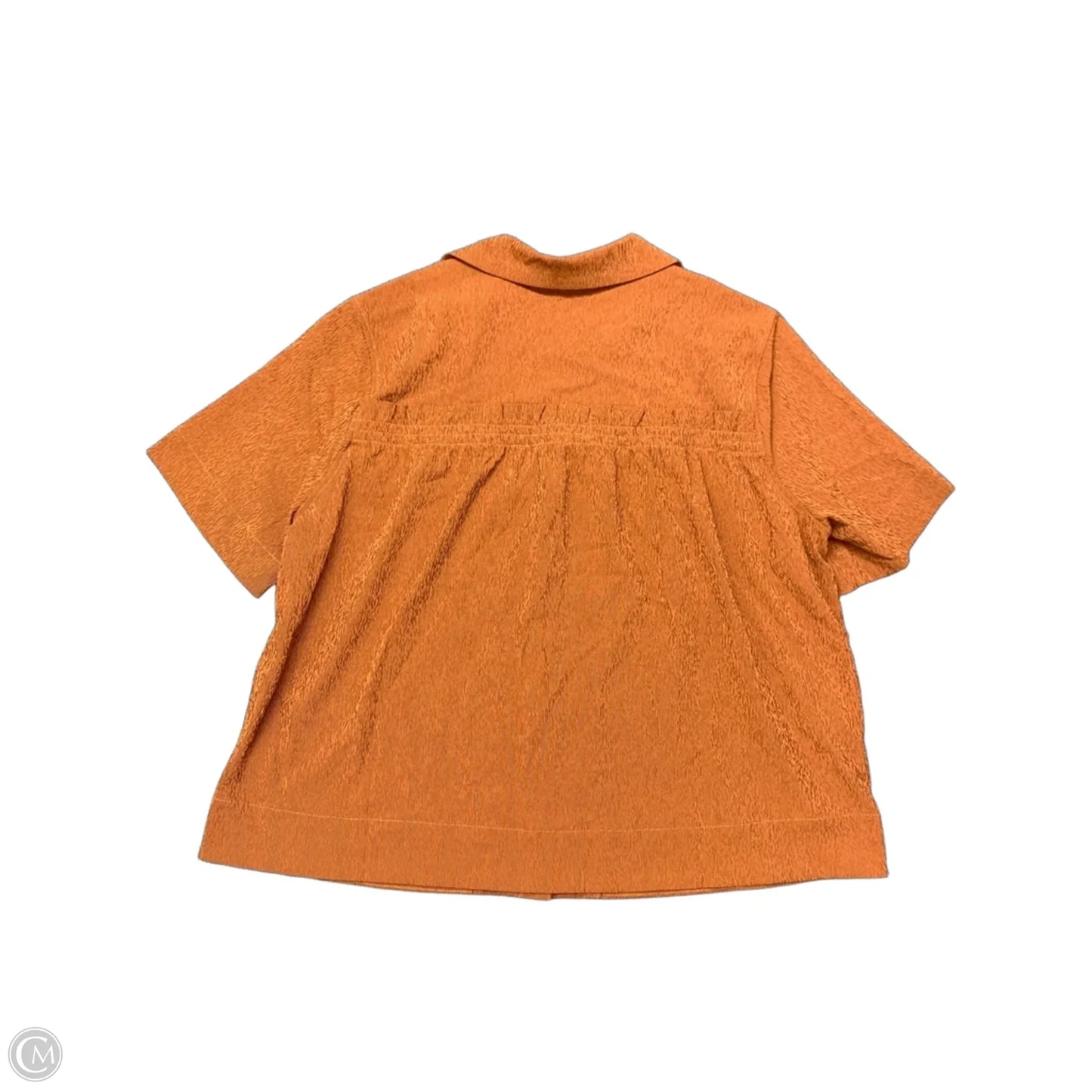 Top Short Sleeve By Athleta In Orange, Size: S