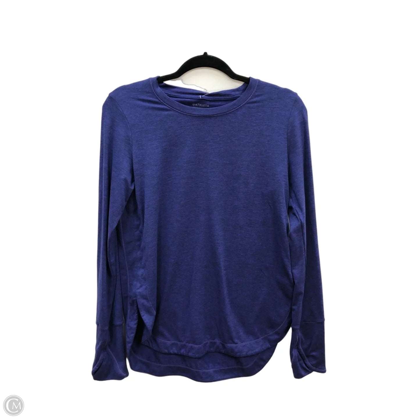 Athletic Top Long Sleeve Collar By Athleta In Blue, Size: S