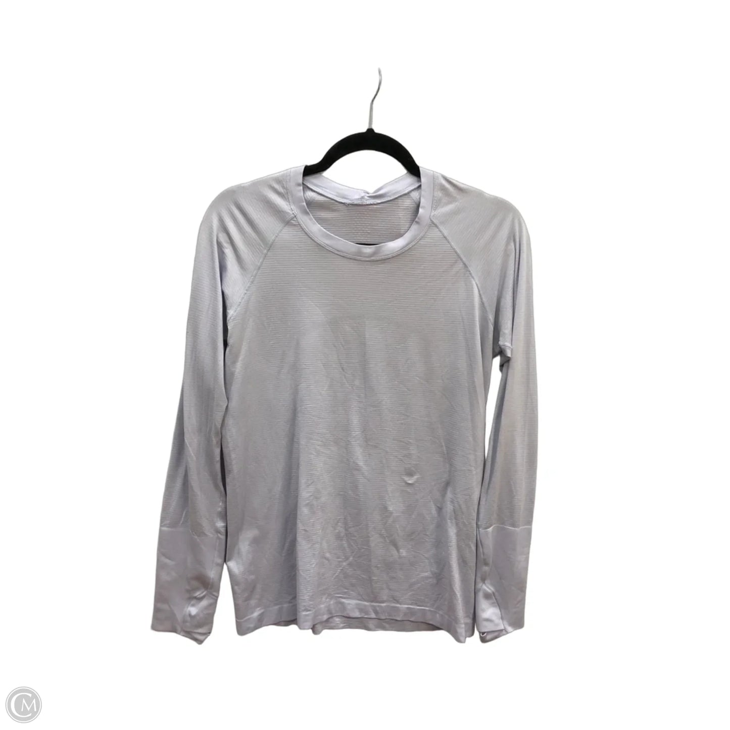 Athletic Top Long Sleeve Collar By Lululemon In Purple, Size: L