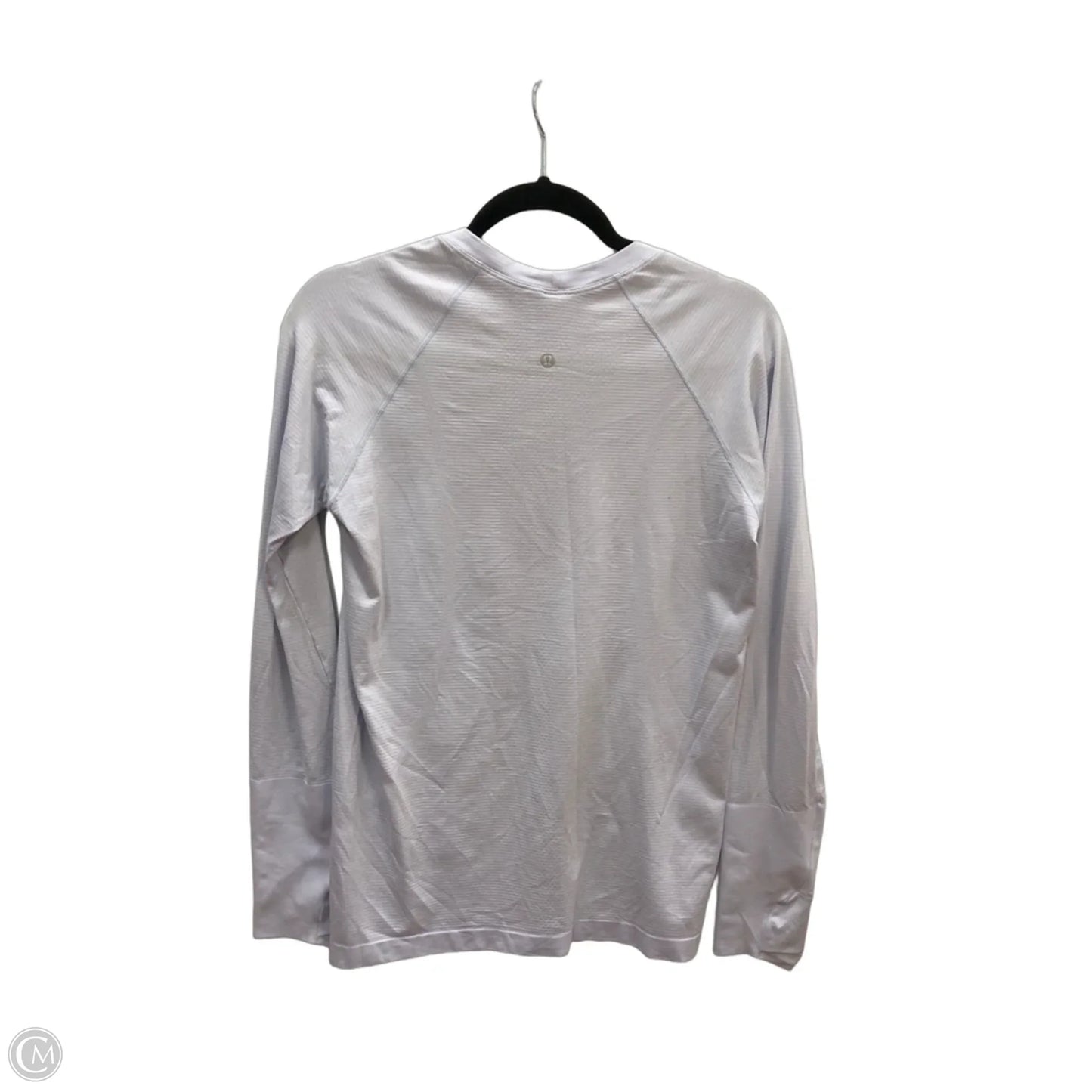 Athletic Top Long Sleeve Collar By Lululemon In Purple, Size: L