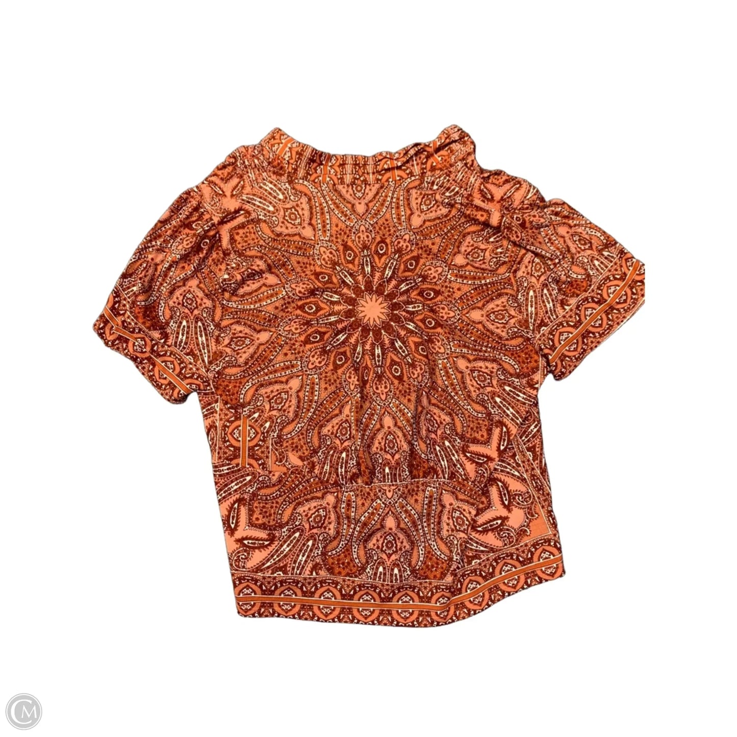Top Short Sleeve By Inc In Paisley Print, Size: L