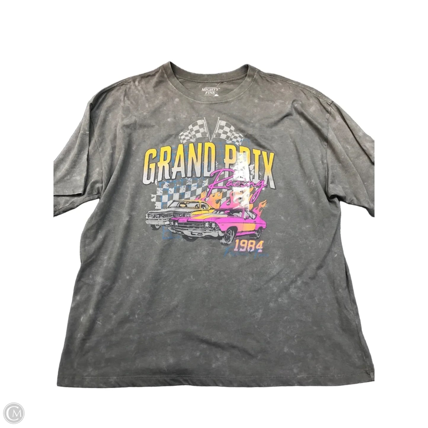Top Short Sleeve By Mighty Fine In Grey, Size: Xl