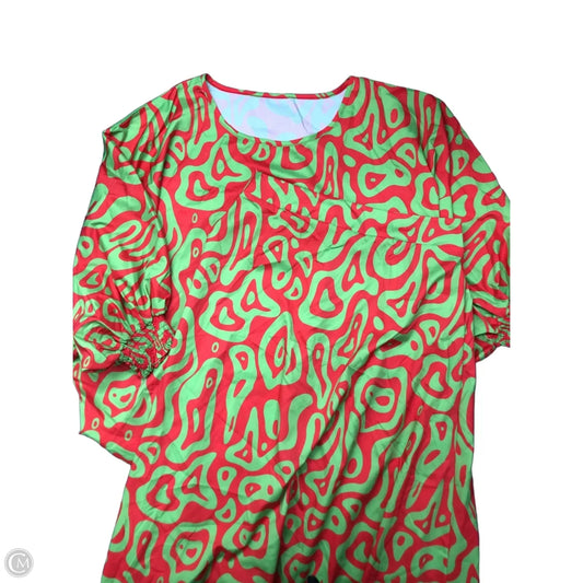 Skirt Set 2pc By Clothes Mentor In Green & Red, Size: L