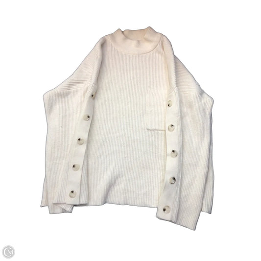 Sweater By Clothes Mentor In Cream, Size: L