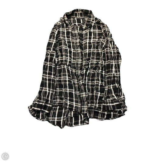 Top Long Sleeve By Lane Bryant In Black & White, Size: 16