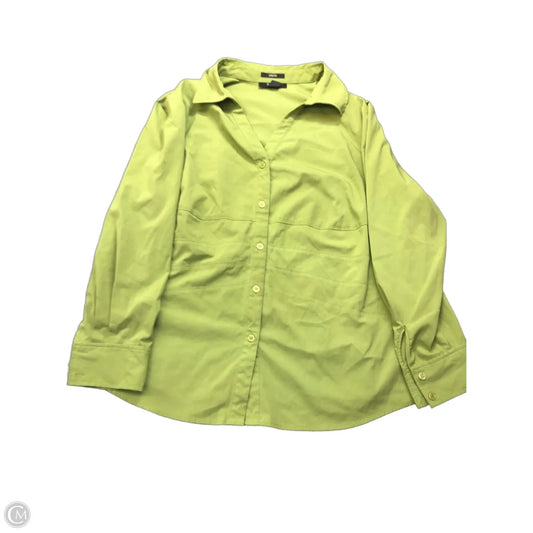 Top Long Sleeve By Style And Company In Green, Size: 1x