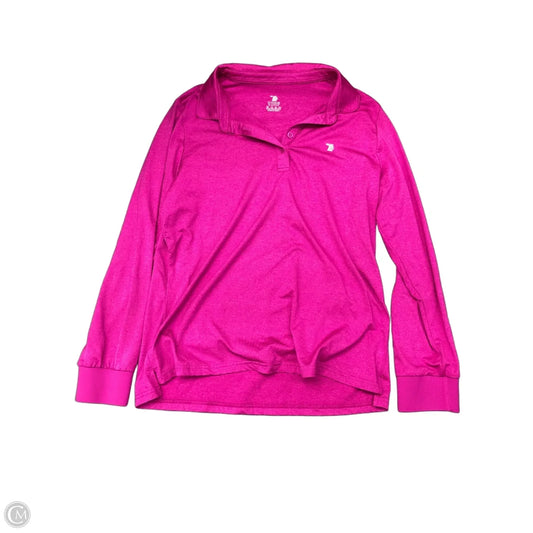 Athletic Top Long Sleeve Collar By Clothes Mentor In Purple, Size: L