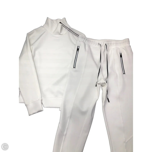 Athletic Pants 2pc By Clothes Mentor In White, Size: M
