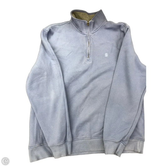 Sweatshirt Collar By Izod In Blue, Size: M
