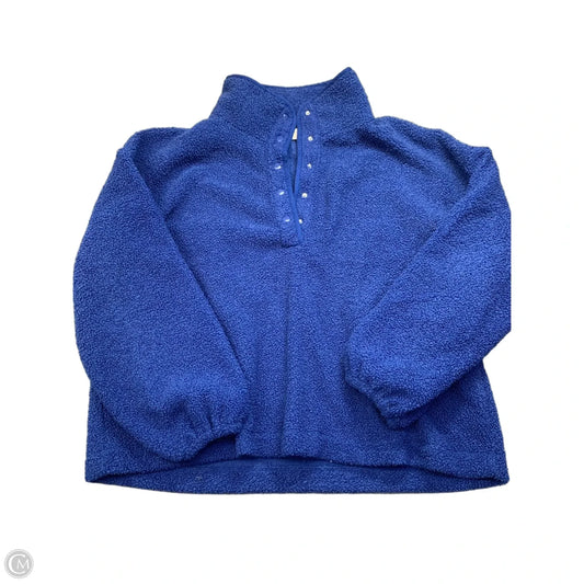 Sweatshirt Collar By Loft In Blue, Size: Xxl