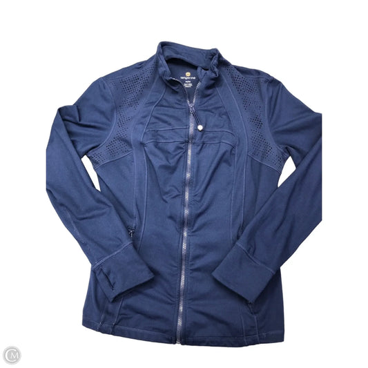 Athletic Jacket By Tangerine In Navy, Size: M