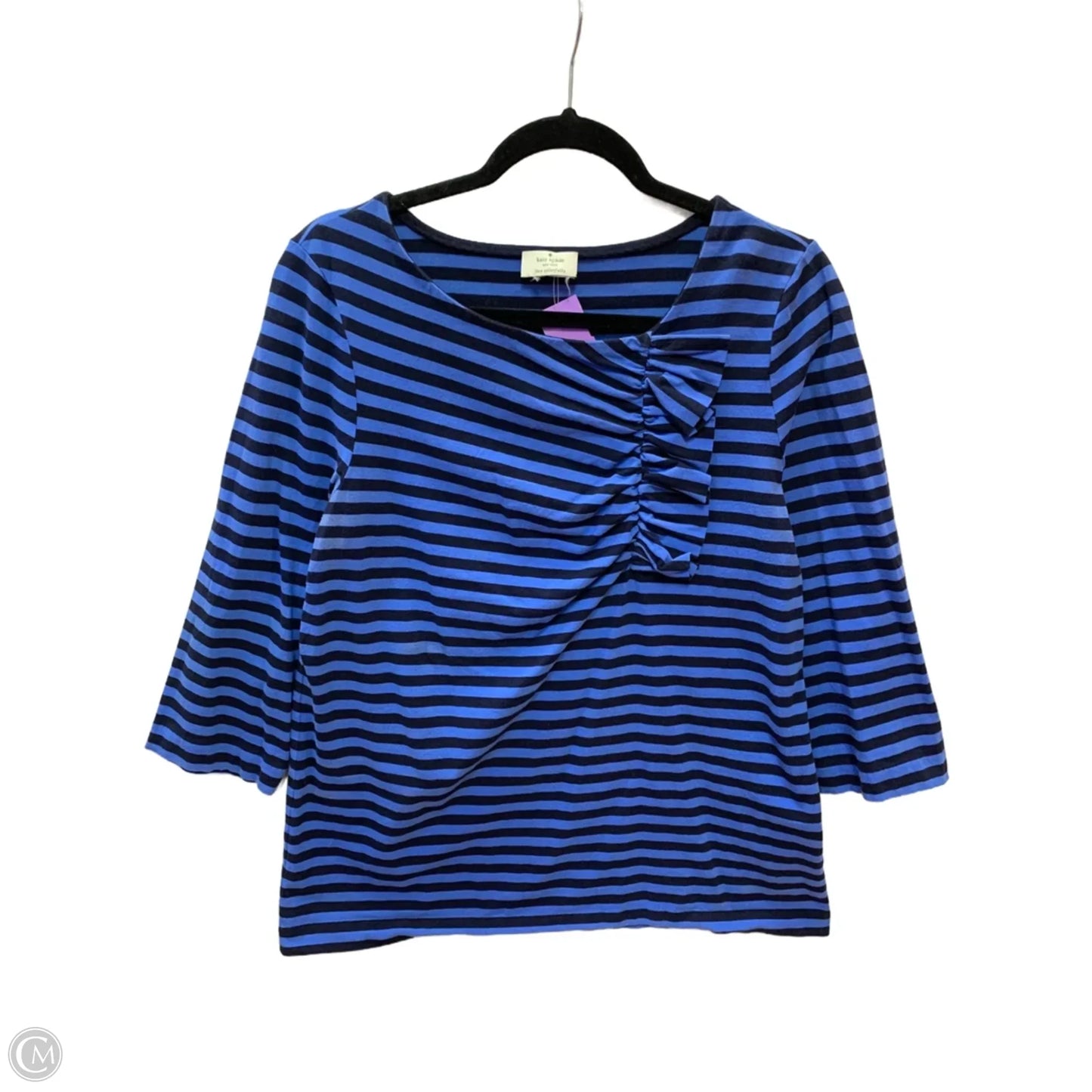 Top Long Sleeve Designer By Kate Spade In Striped Pattern, Size: M