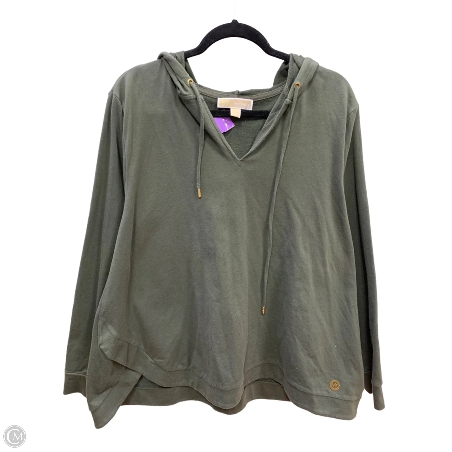 Sweatshirt Collar By Michael By Michael Kors In Green, Size: 2x