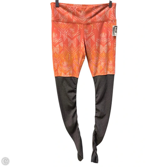 Athletic Leggings By Alo In Orange, Size: M