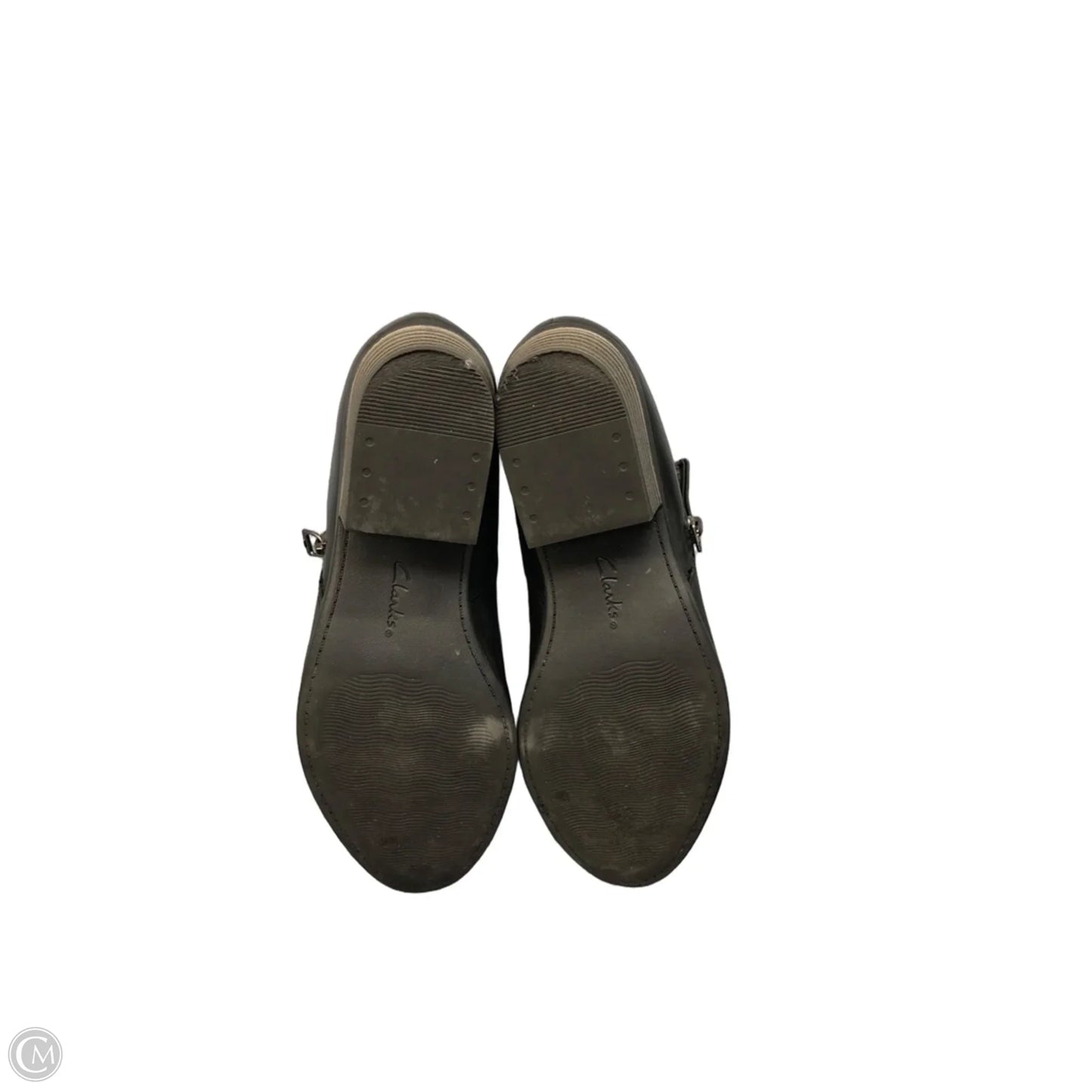Boots Ankle Heels By Clarks In Black, Size: 6.5