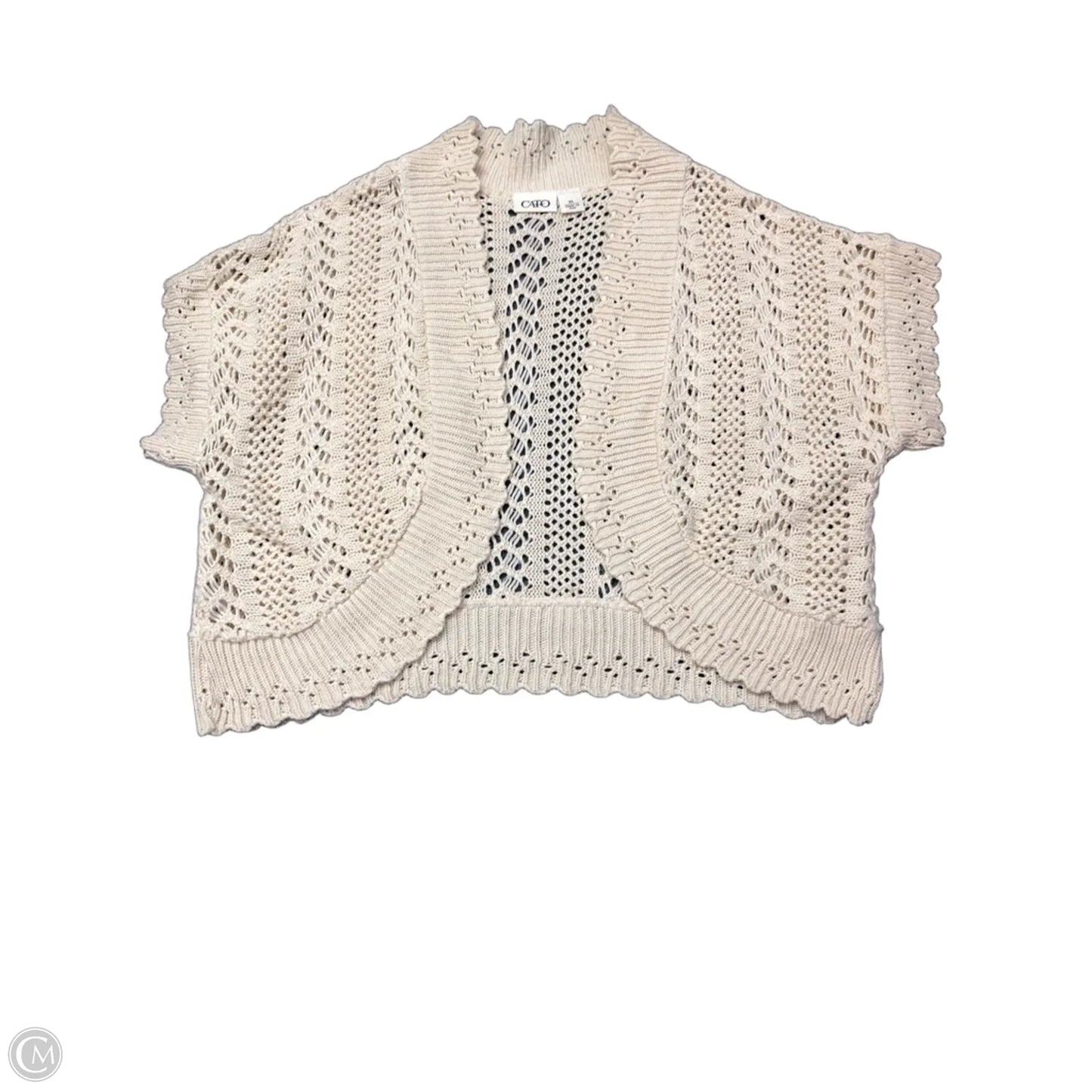 Cardigan By Cato In Cream, Size: Xl