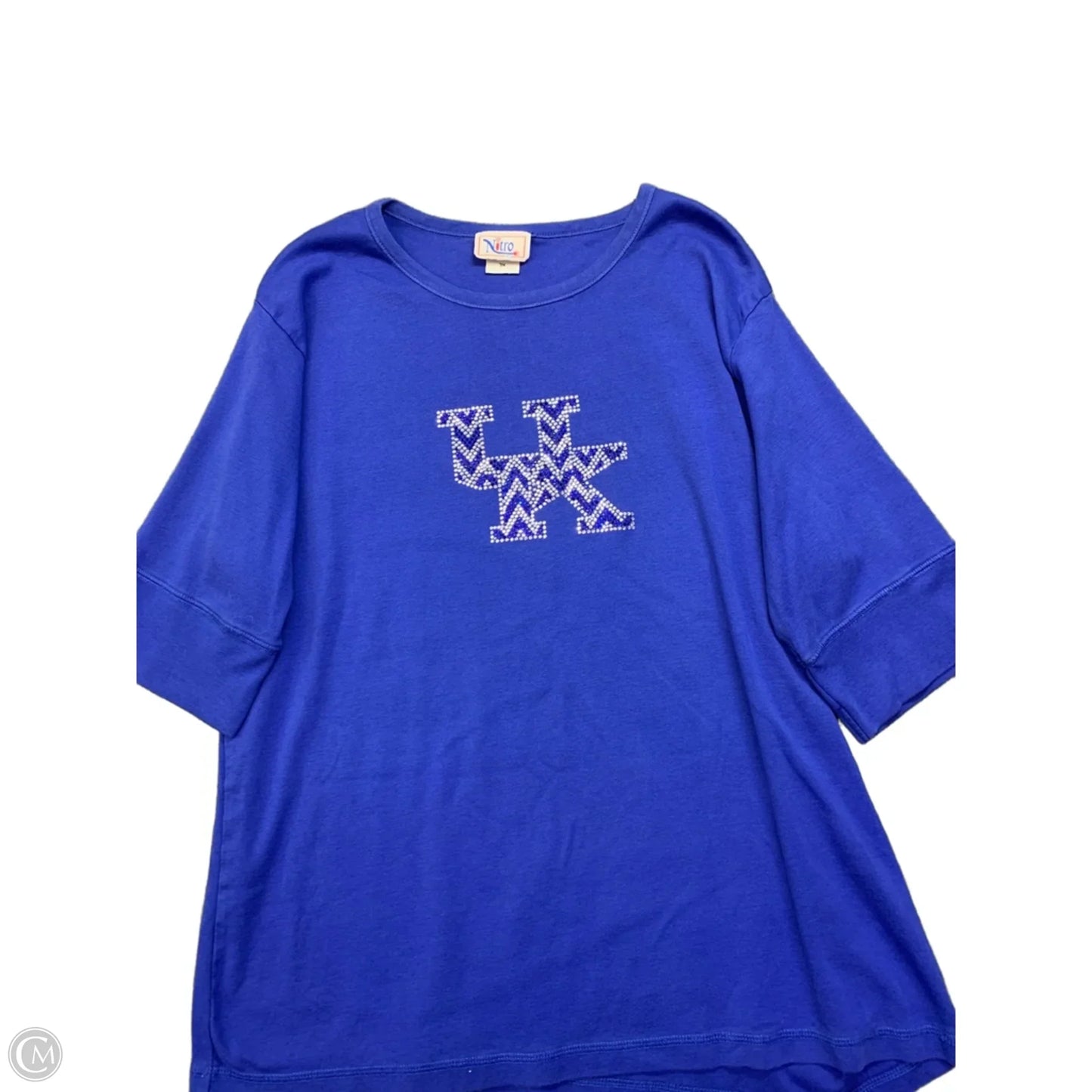 Top Short Sleeve By Clothes Mentor In Blue, Size: 3x